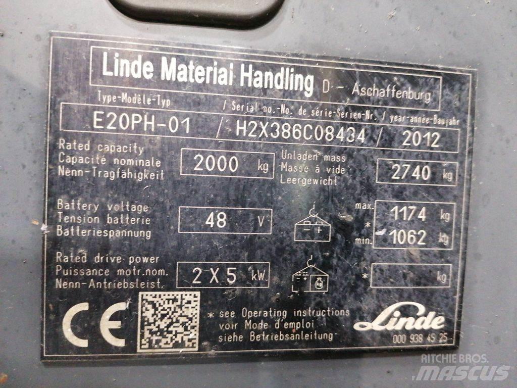 Linde E20PH-01 電動堆高機
