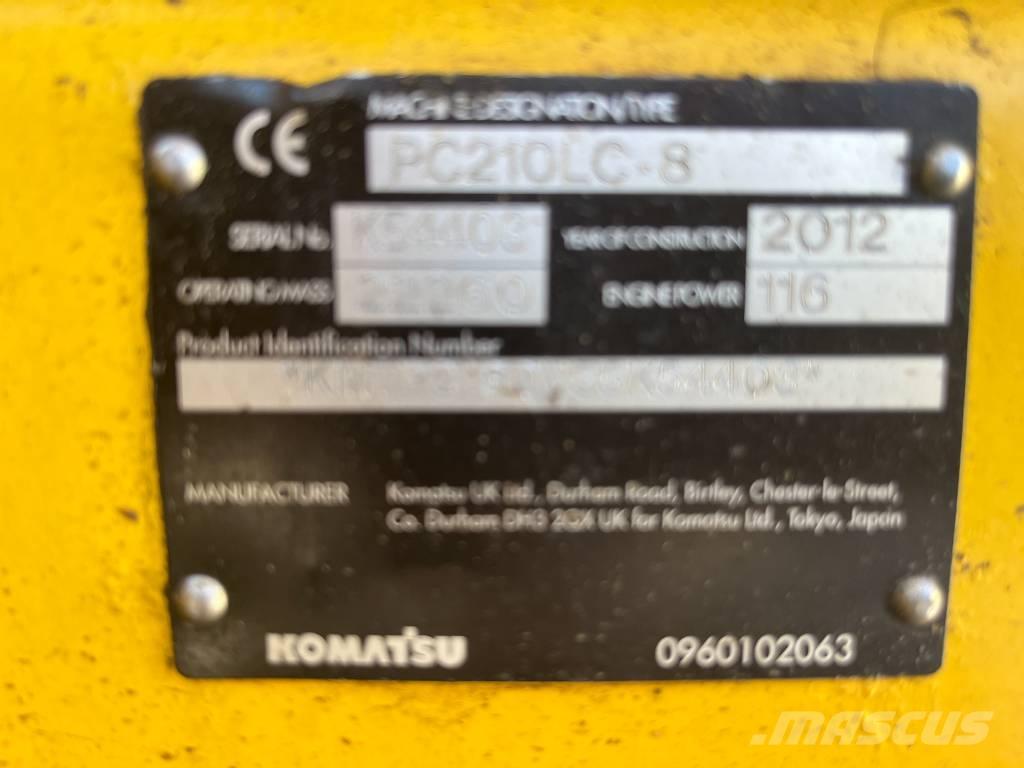 Komatsu PC 210 LC-8 履帶式 挖土機/掘鑿機/挖掘機