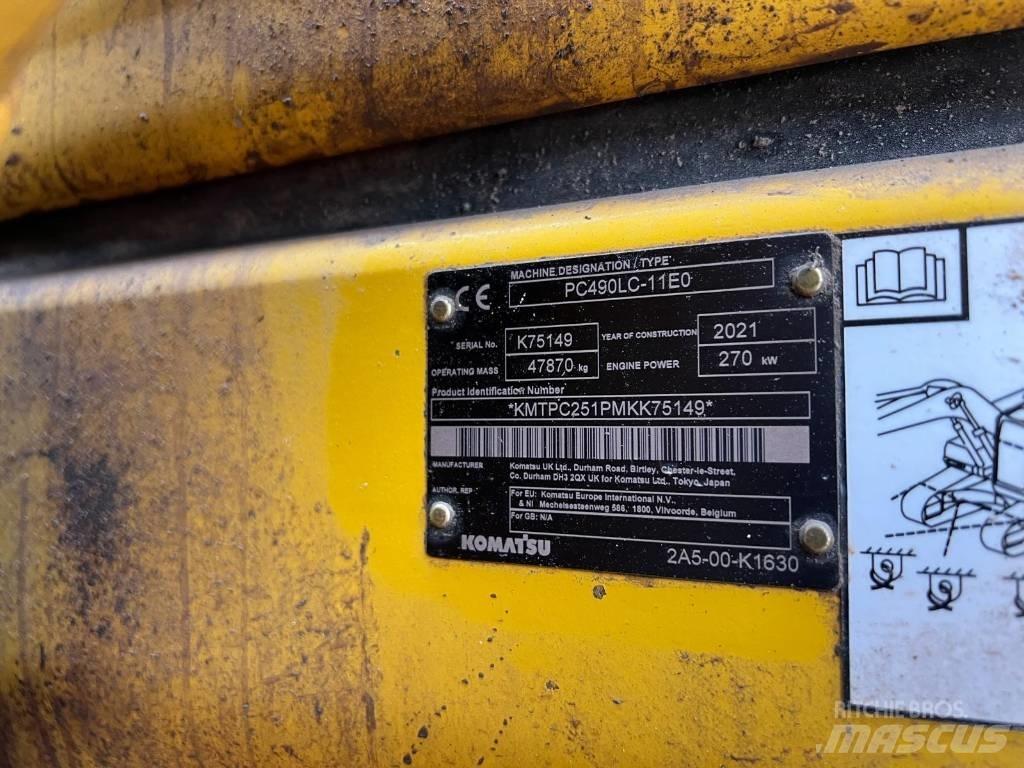 Komatsu PC490LC-11EO 履帶式 挖土機/掘鑿機/挖掘機