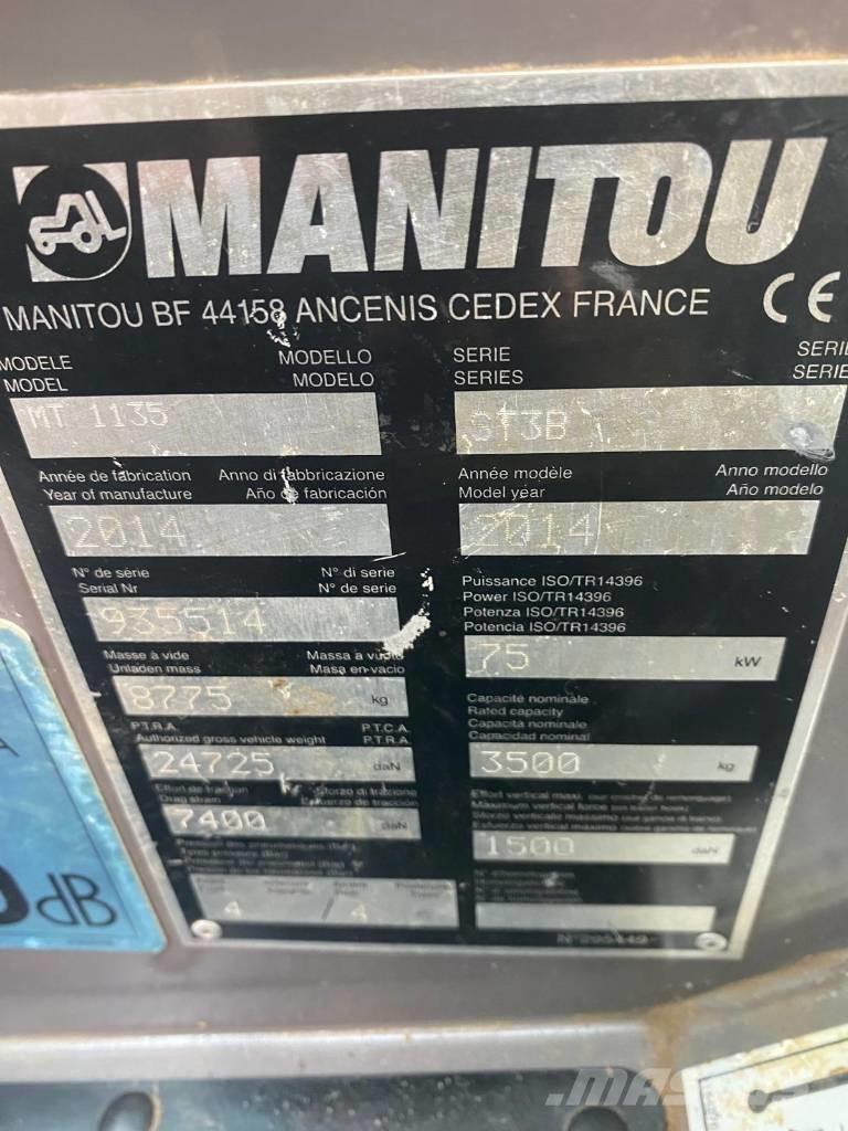 Manitou MT 1135 伸縮臂操作車