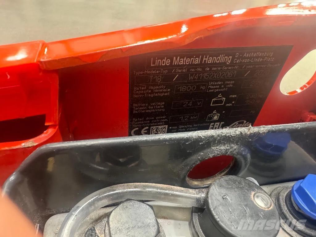 Linde T 18 低架升降機