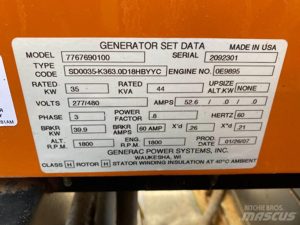 Generac 35 KW 柴油發電機