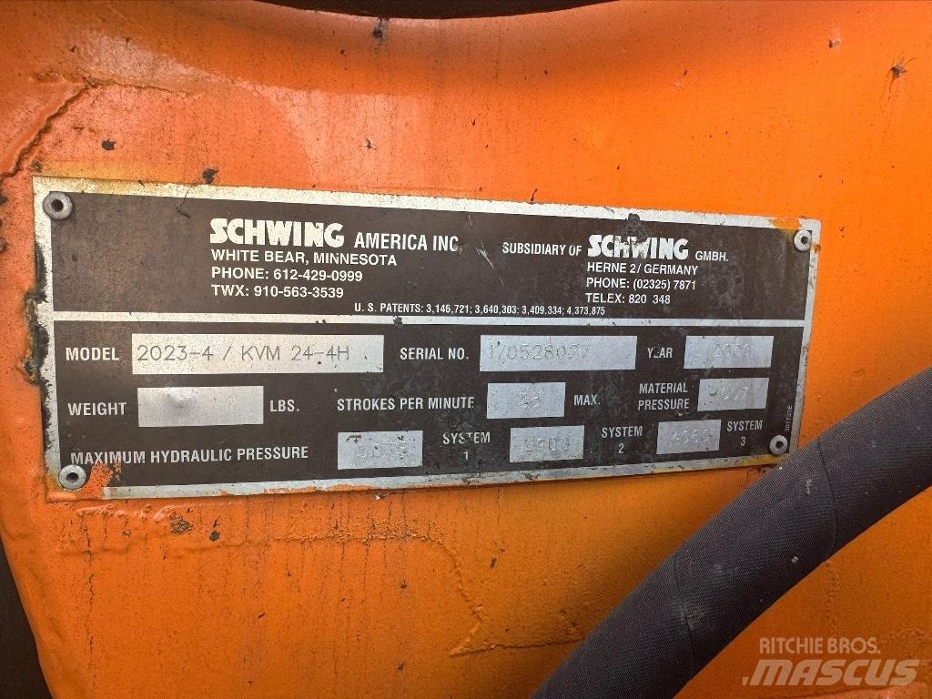 Schwing KVM 24-4H 混凝土泵浦