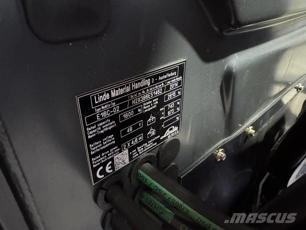 Linde E 16 C-02 電動堆高機