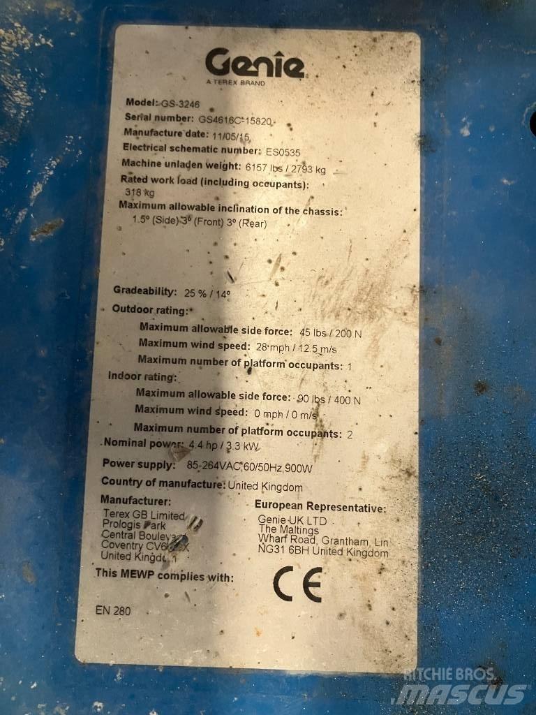Genie GS 3246 剪式升降機