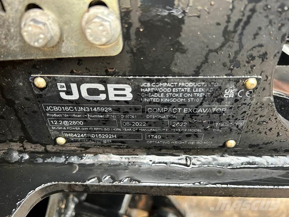 JCB 16C-1 小型挖土機/掘鑿機<7t(小型挖掘機)
