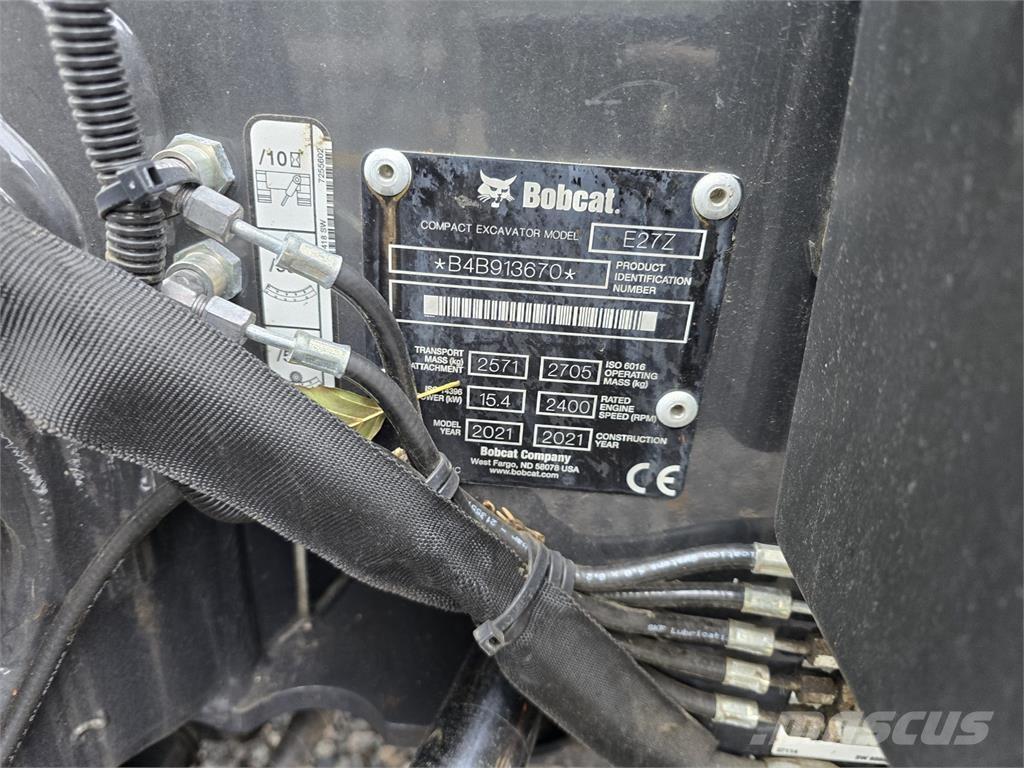 Bobcat E27z 小型挖土機/掘鑿機<7t(小型挖掘機)