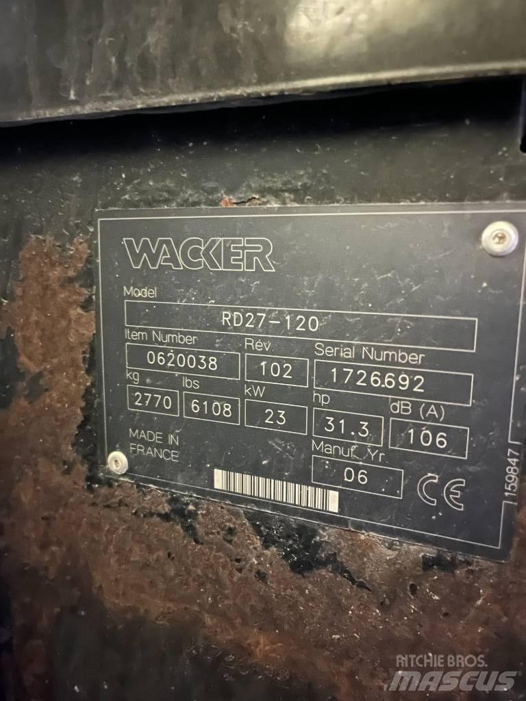 Wacker RD27 土壤壓實機