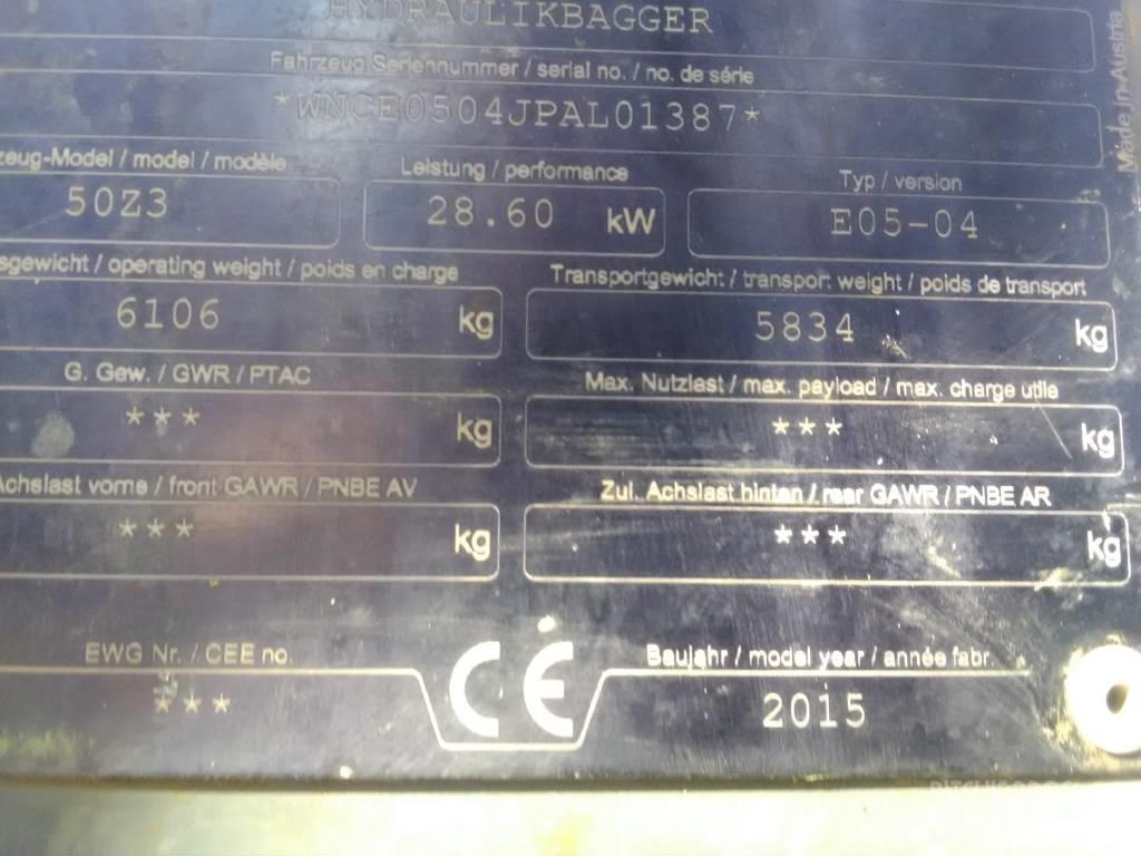 Wacker Neuson 50 Z3 小型挖土機/掘鑿機<7t(小型挖掘機)