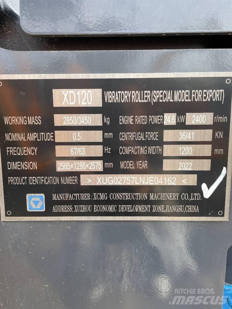 XCMG XD120 雙輪滾壓機
