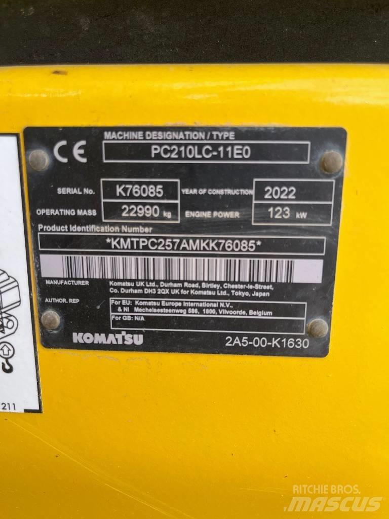 Komatsu PC210LC-11E0 履帶式 挖土機/掘鑿機/挖掘機