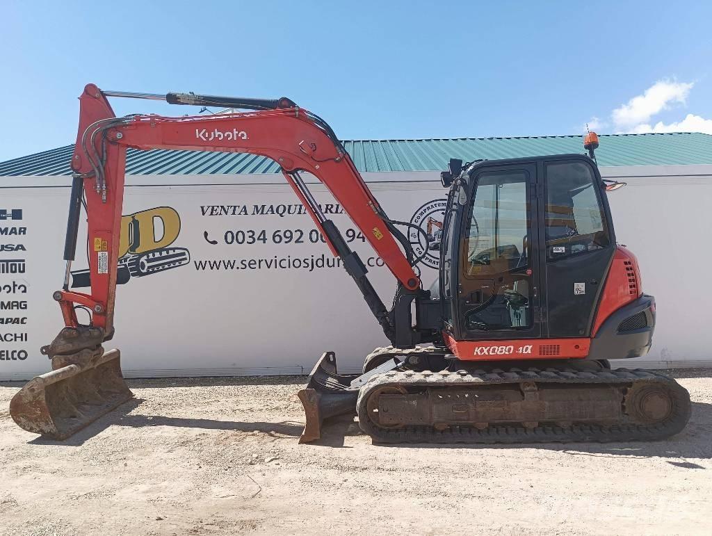 Kubota KX 080-4 中型挖土機/掘鑿機/挖掘機 7t-12t