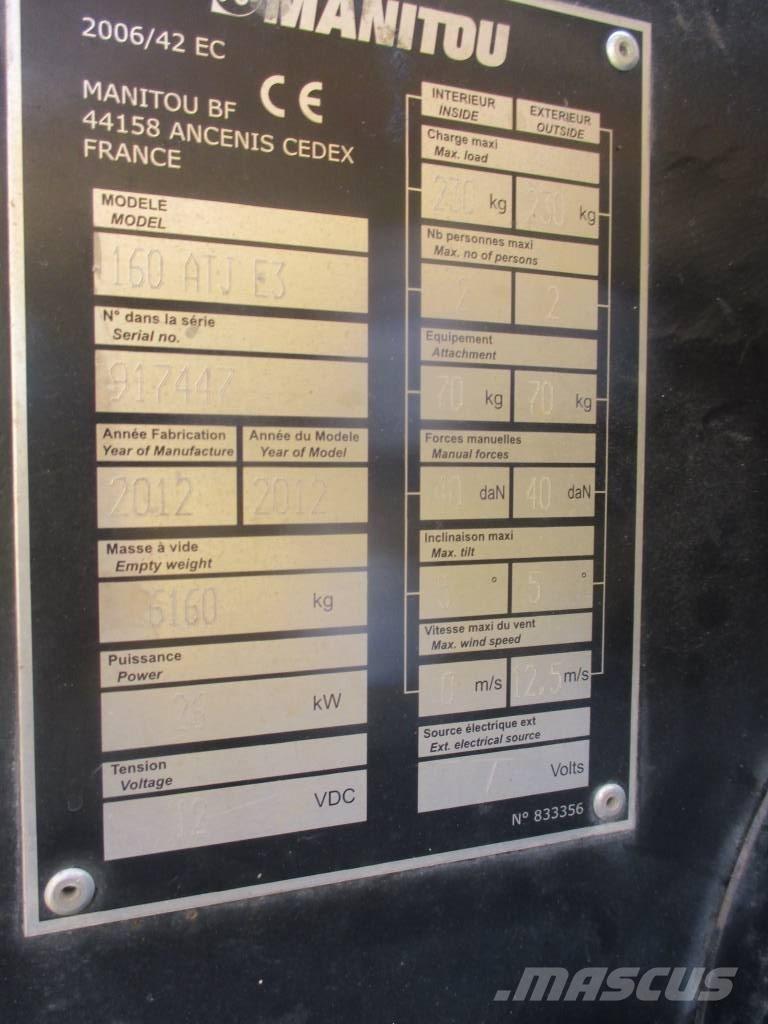 Manitou 160 ATJ 曲臂高空作業車