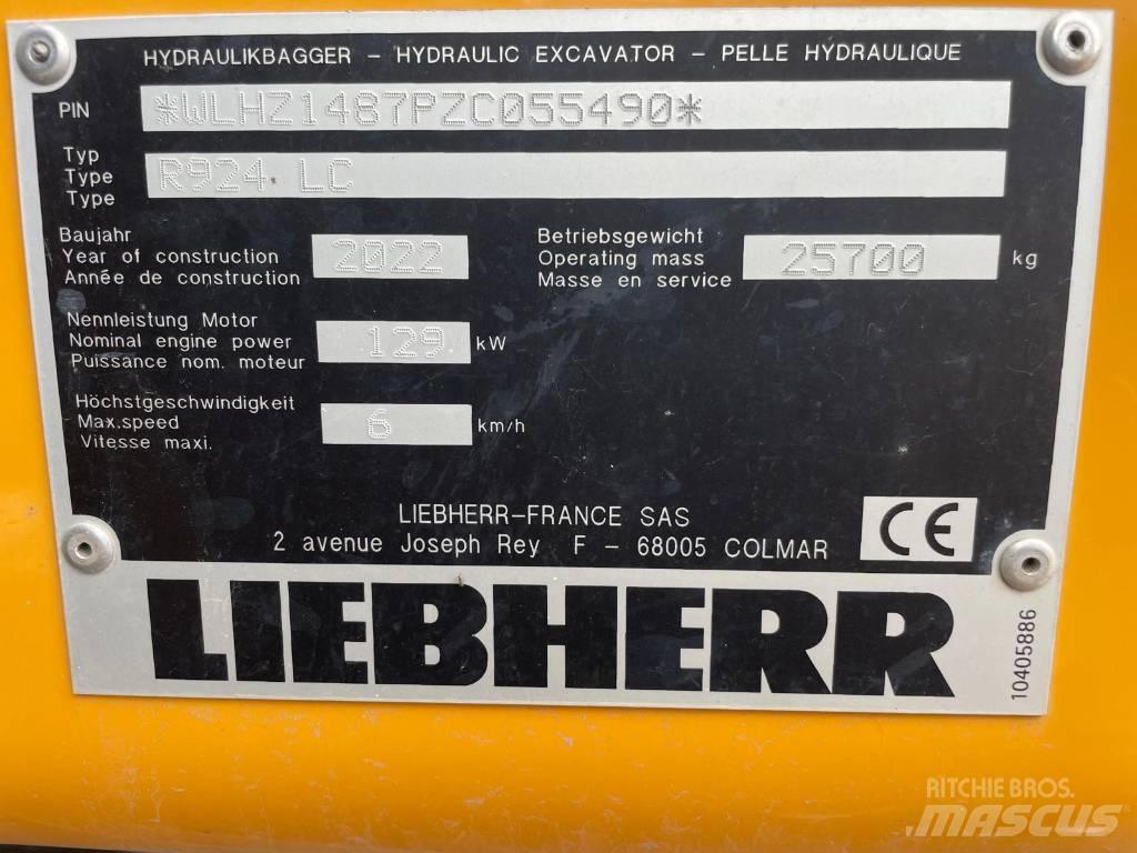 Liebherr R924 G8 履帶式 挖土機/掘鑿機/挖掘機
