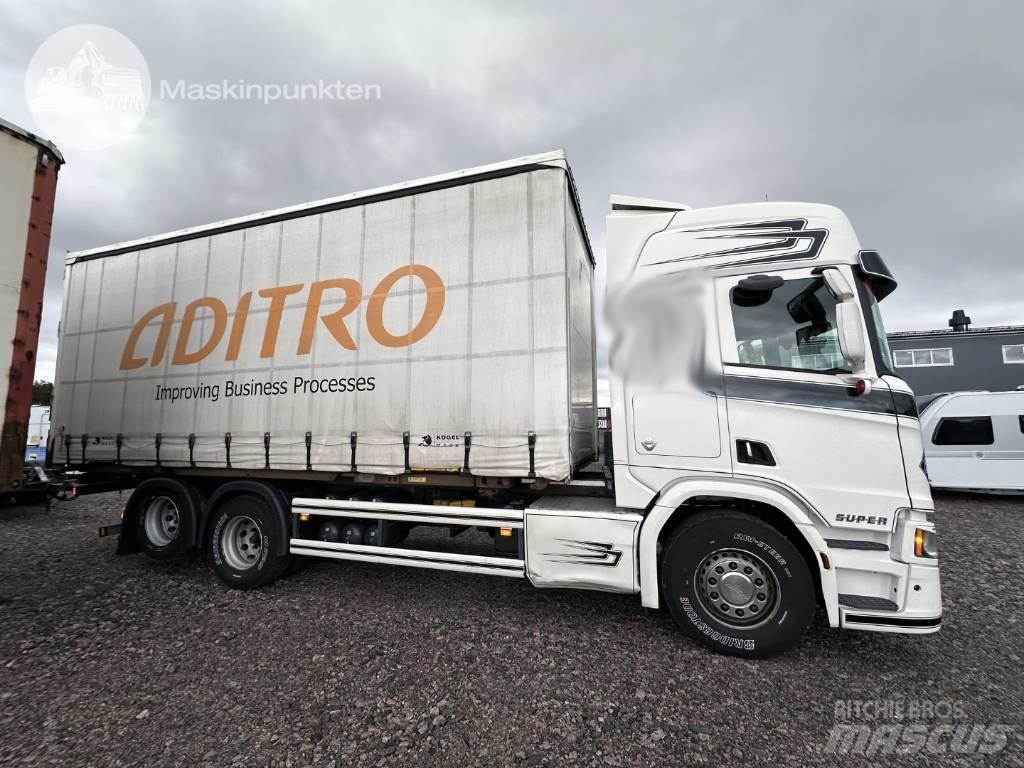 Scania R 580 貨櫃框架卡車