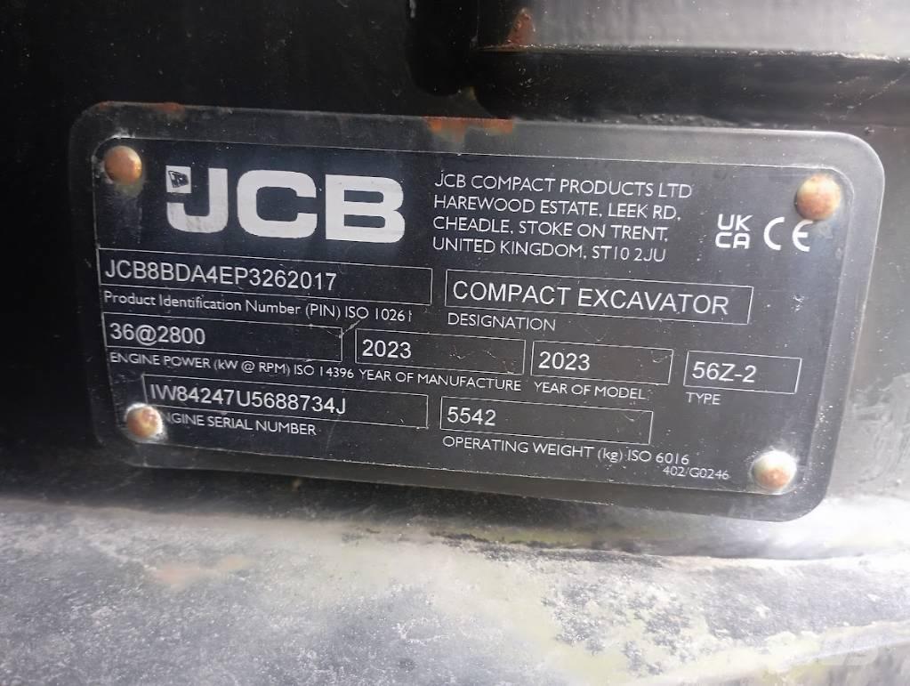 JCB JCB 56Z-2 小型挖土機/掘鑿機<7t(小型挖掘機)