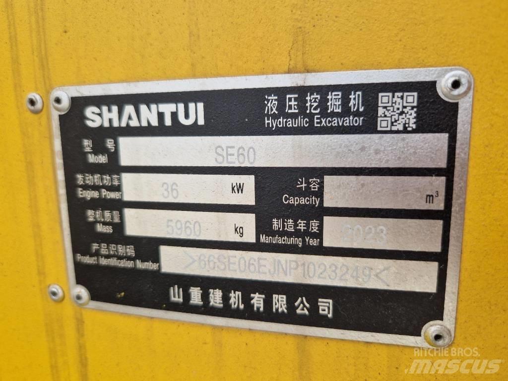 Shantui SE60 小型挖土機/掘鑿機<7t(小型挖掘機)
