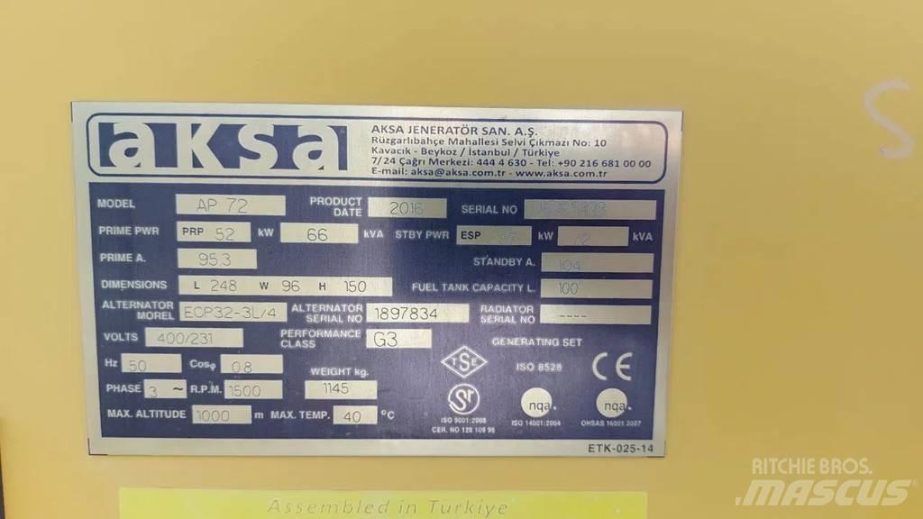 Perkins Aksa AP72 其他發電機