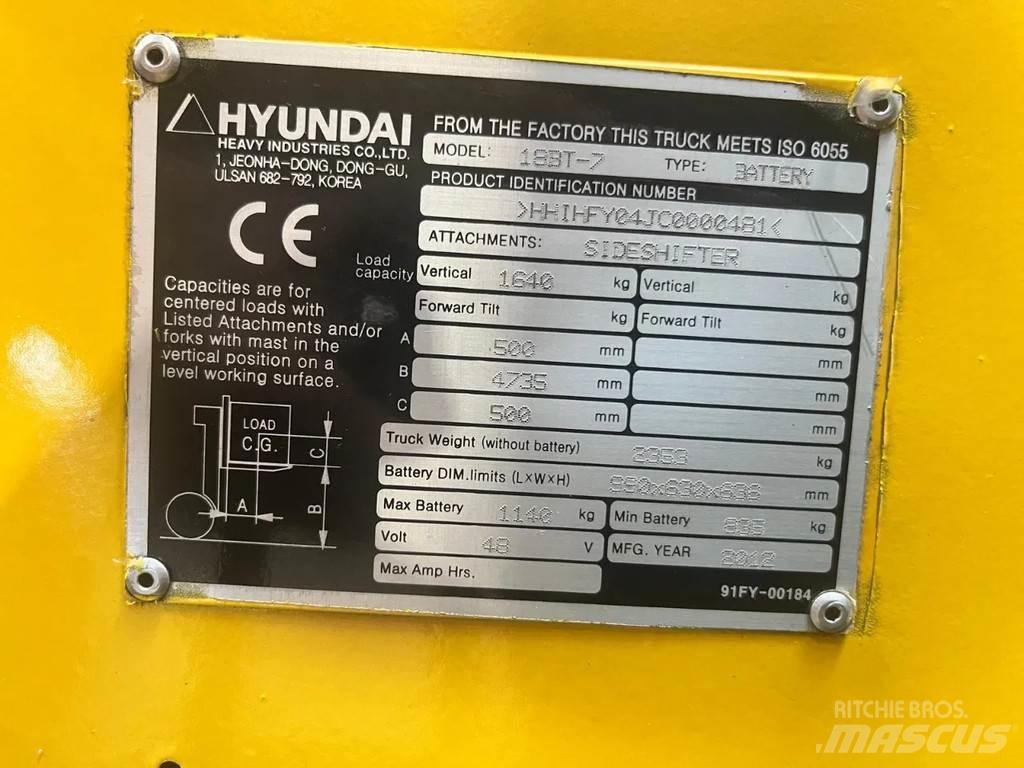 Hyundai 18BT-7 電動堆高機