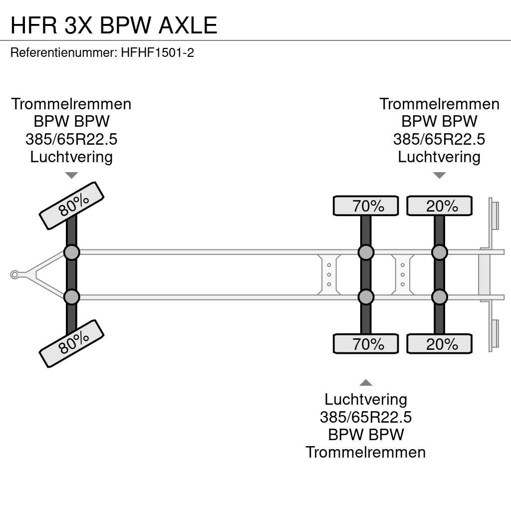 HFR 3X BPW AXLE 平板式/側卸式拖車