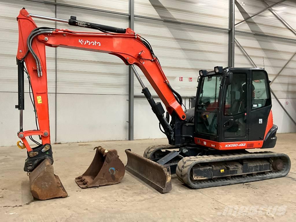 Kubota KX 080-4 A 2 中型挖土機/掘鑿機/挖掘機 7t-12t