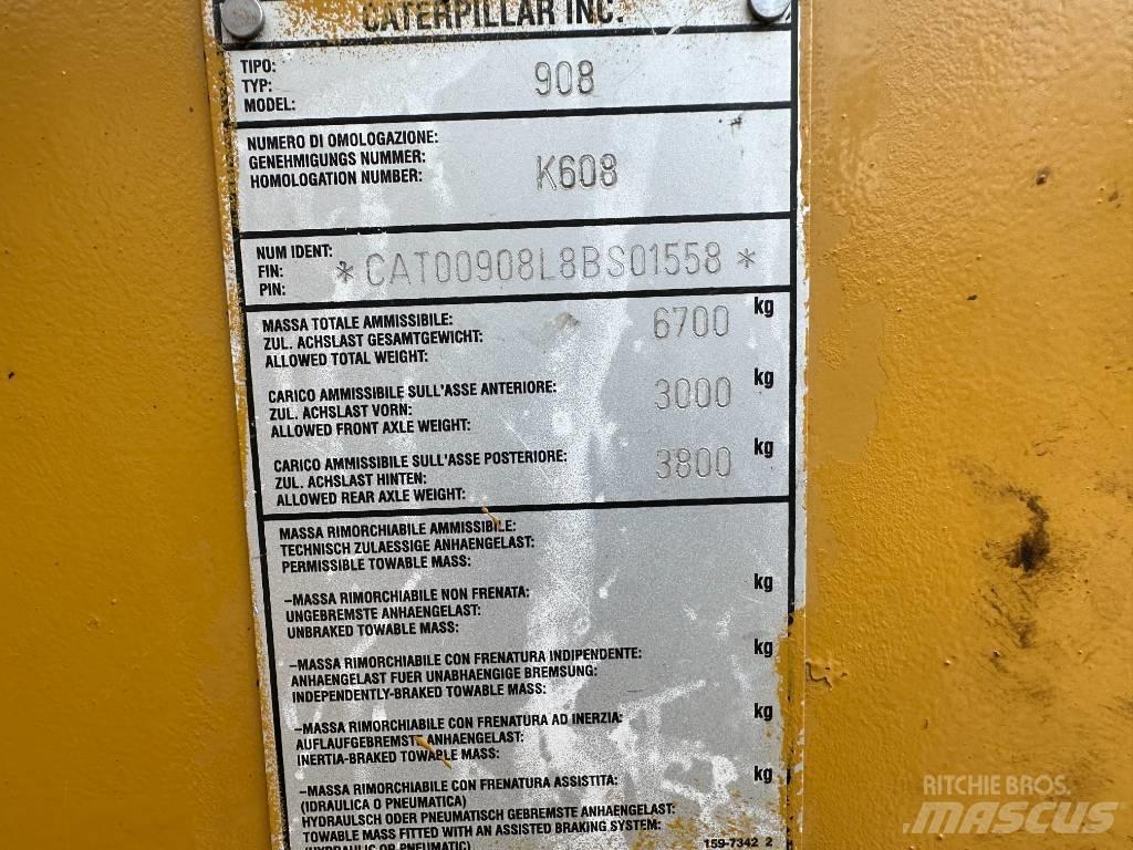CAT 908 輪胎式裝載機