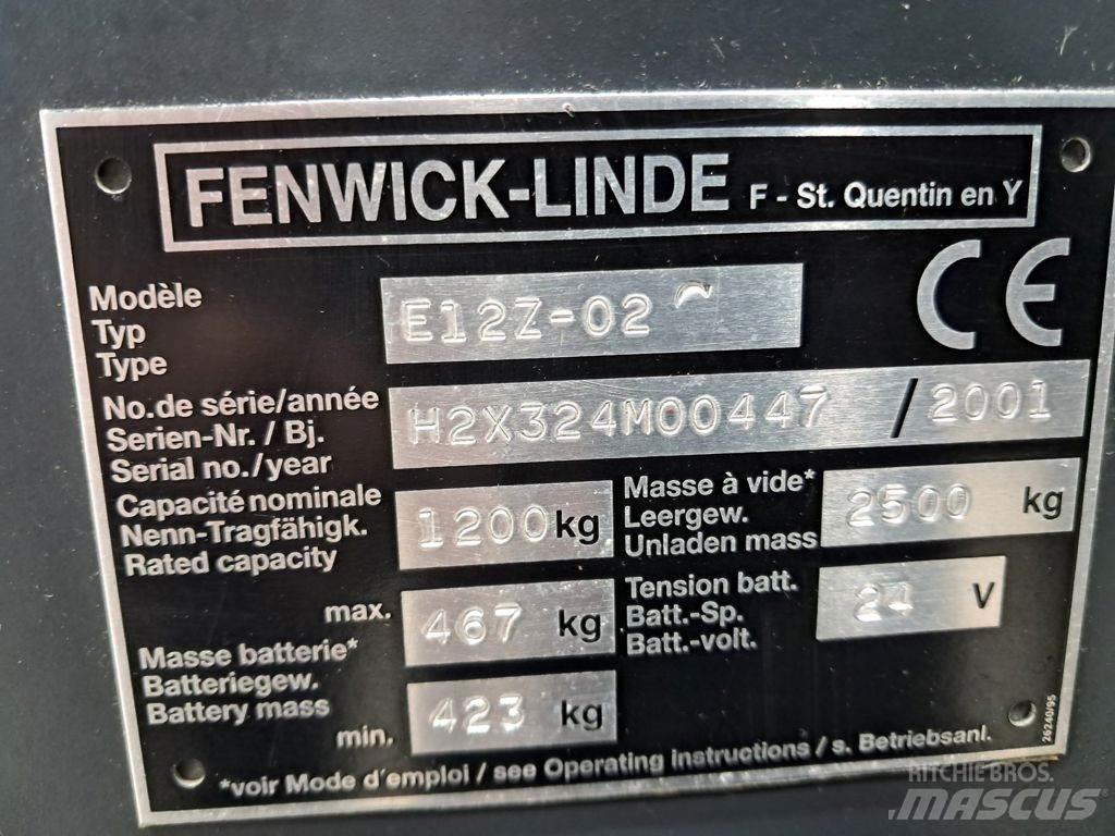 Linde E12Z-02 電動堆高機