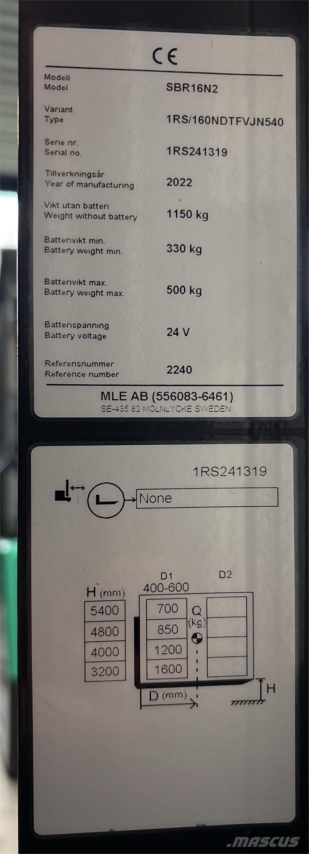 Mitsubishi SBR16N2 自走式堆積機