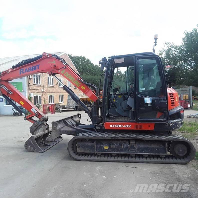 Kubota KX080-4a2 中型挖土機/掘鑿機/挖掘機 7t-12t
