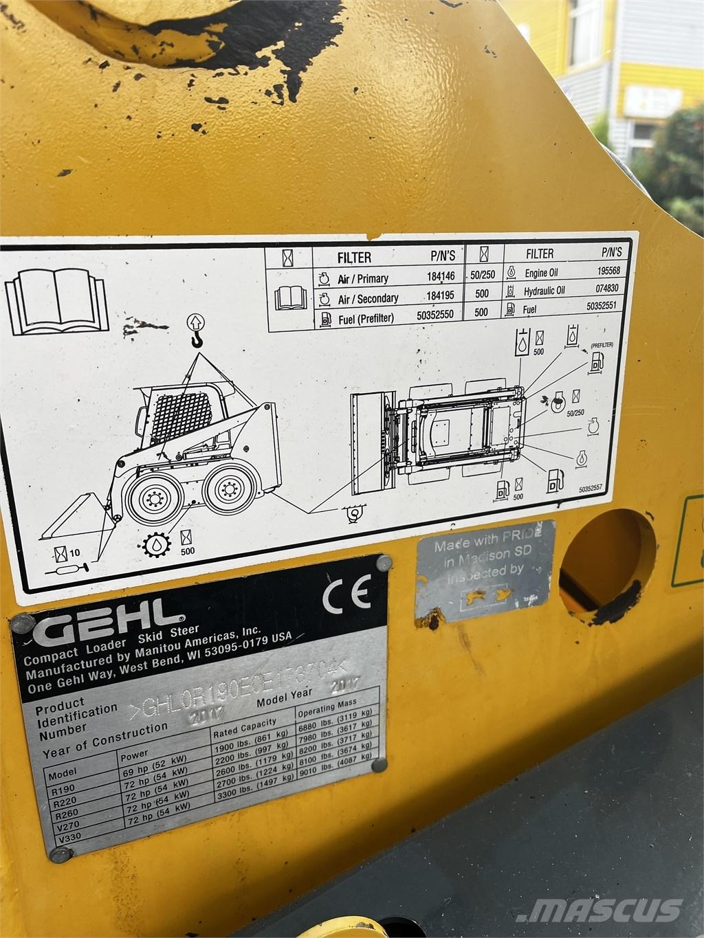 Gehl R 190 滑移轉向裝載機