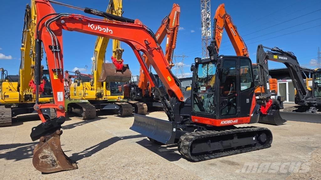 Kubota KX 080-4 中型挖土機/掘鑿機/挖掘機 7t-12t