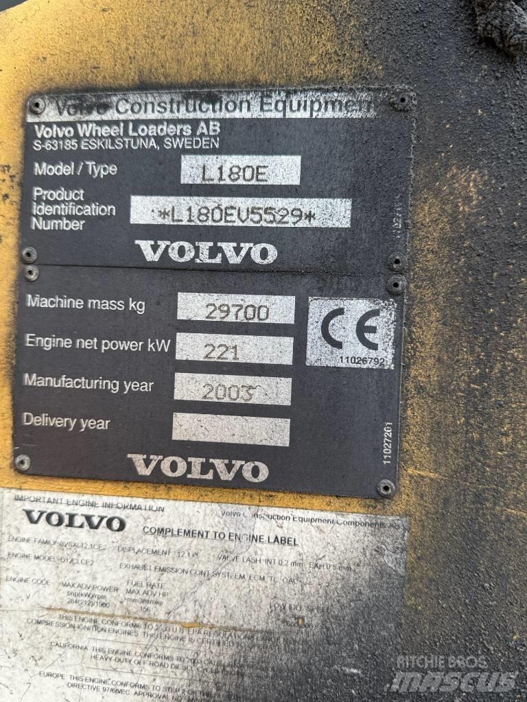 Volvo L 180 E 輪胎式裝載機
