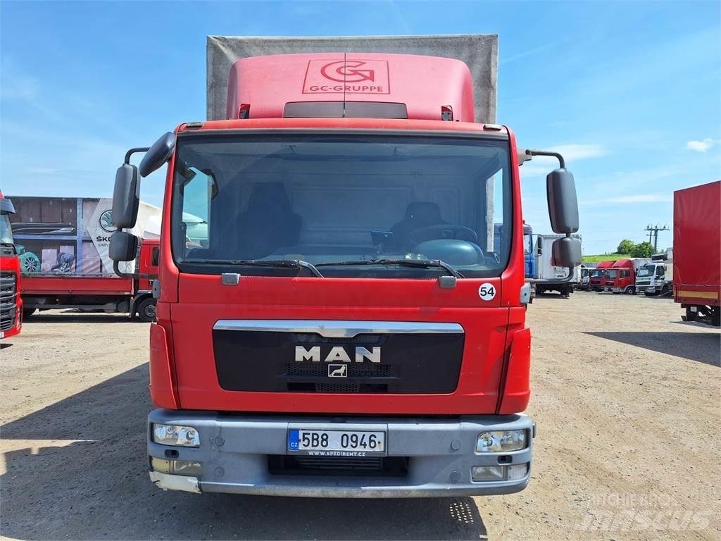 MAN TGL 8.180 平板式/側卸式卡車