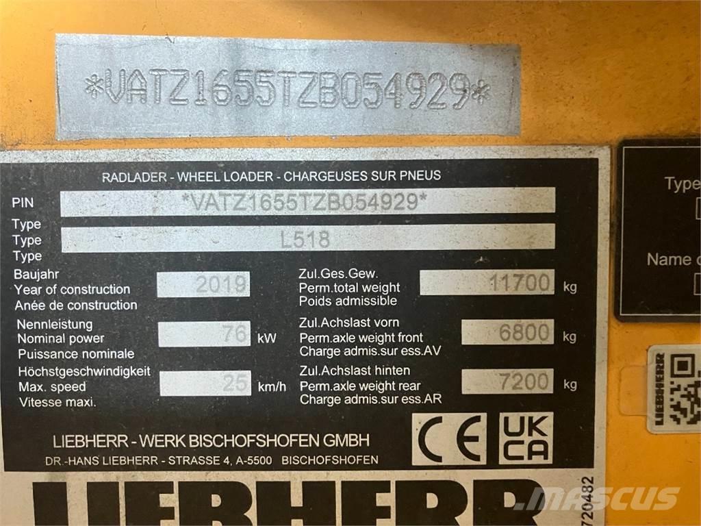Liebherr L518 輪胎式裝載機
