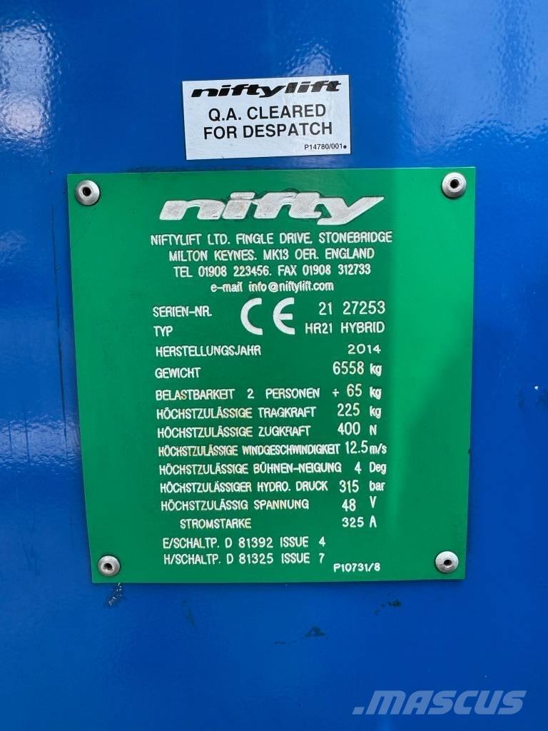 Niftylift HR 21 D E 曲臂高空作業車