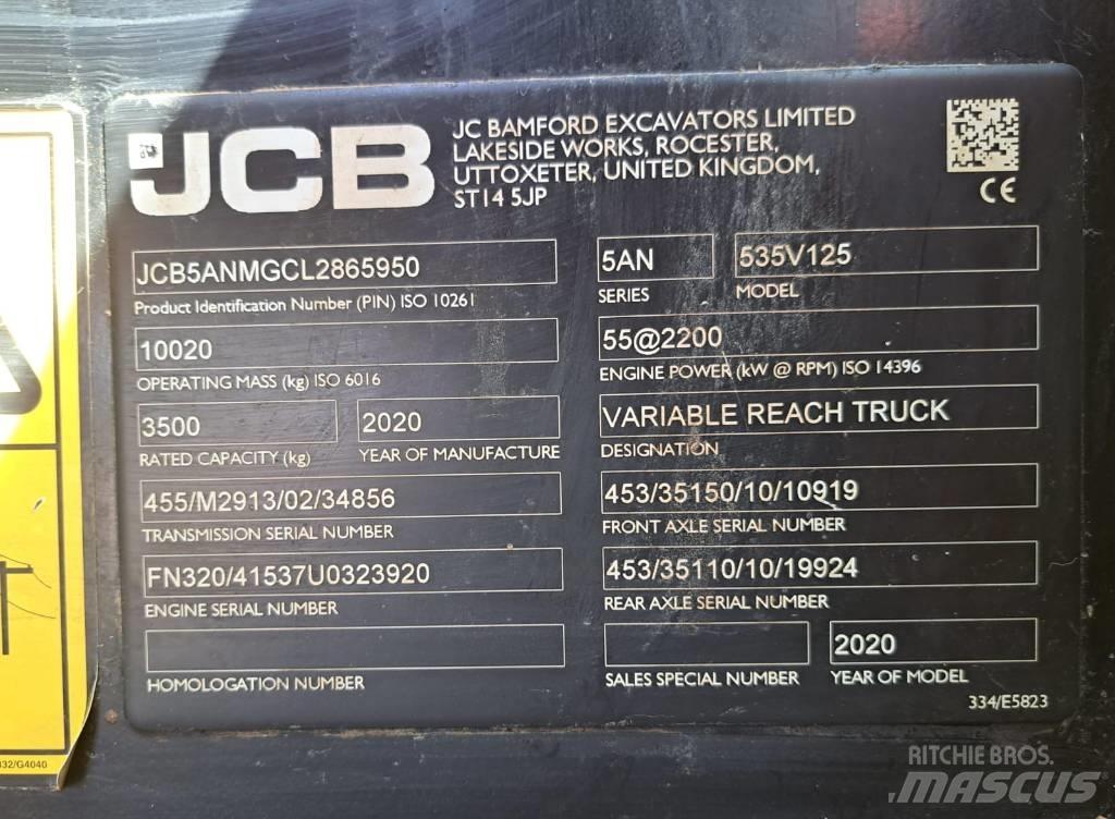 JCB 535 V 125 伸縮臂操作車