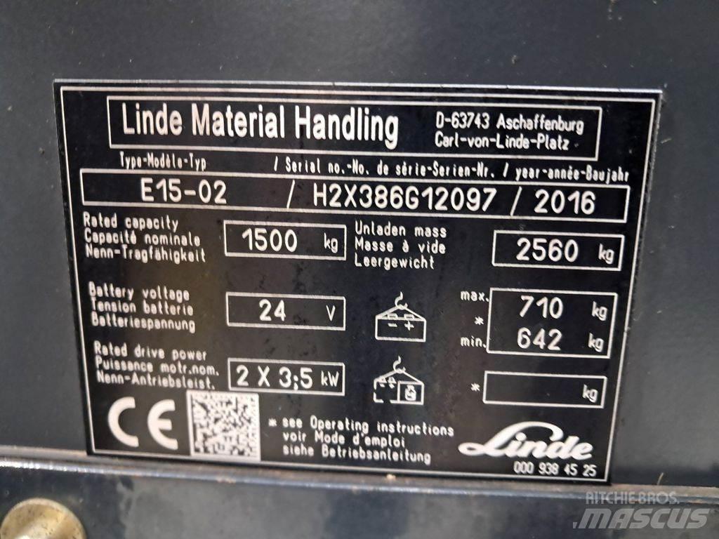 Linde E15-02 電動堆高機