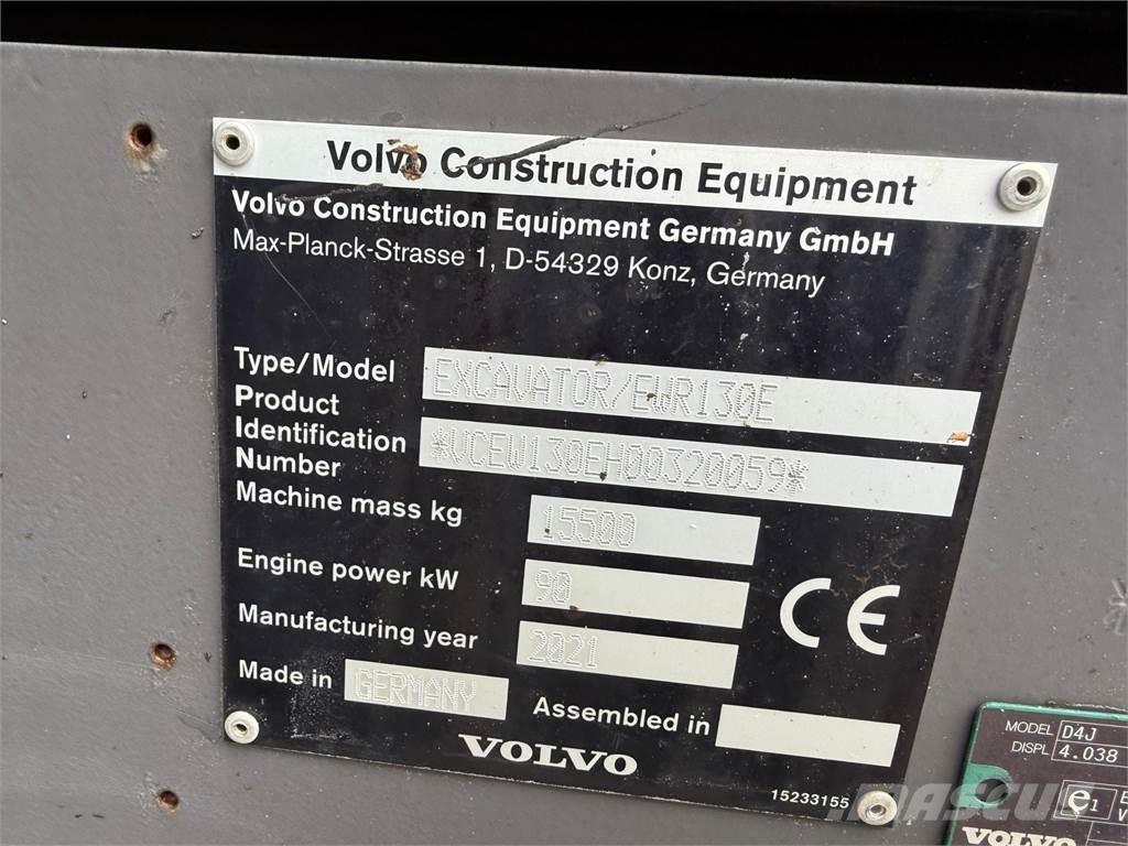 Volvo EWR130E 旋轉式挖土機/掘鑿機/挖掘機
