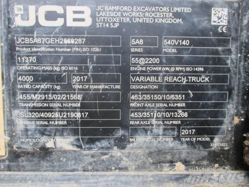 JCB 540-140 伸縮臂操作車
