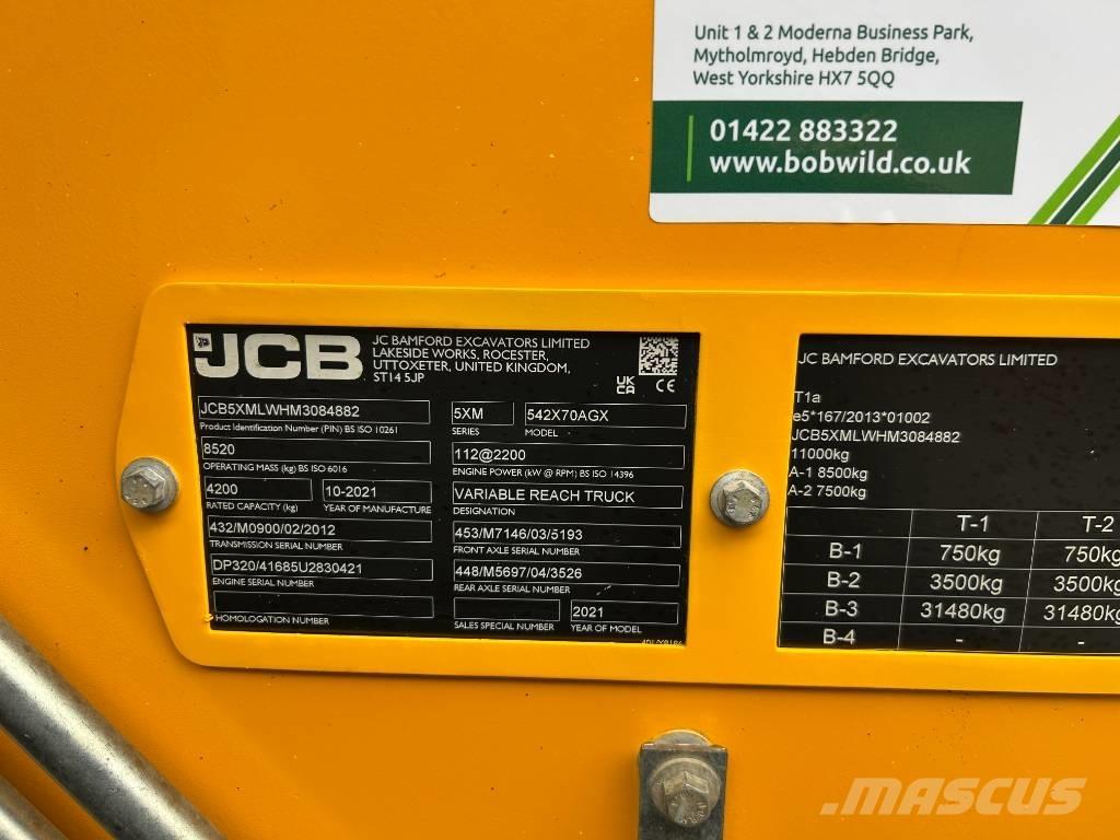 JCB 542-70 Agri Xtra 農業用伸縮臂裝載機
