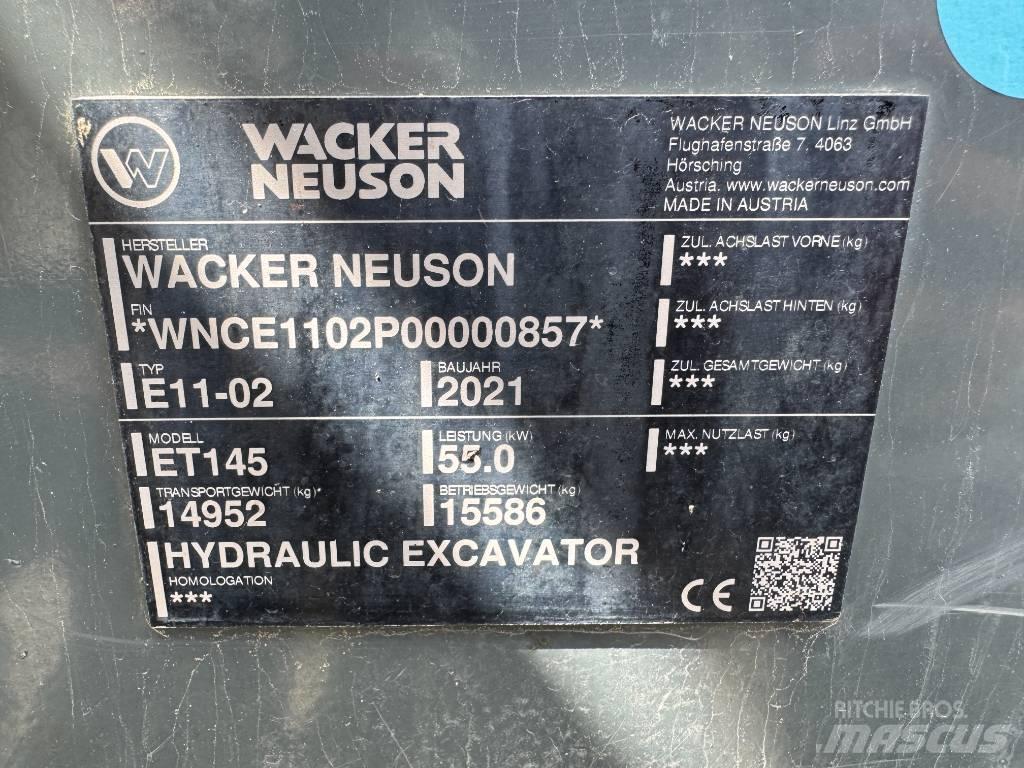 Wacker Neuson ET145 履帶式 挖土機/掘鑿機/挖掘機