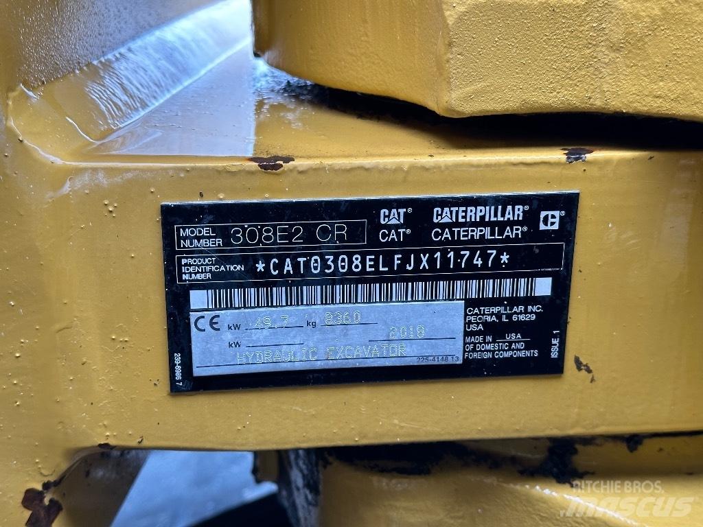 CAT 308E2 CR 中型挖土機/掘鑿機/挖掘機 7t-12t