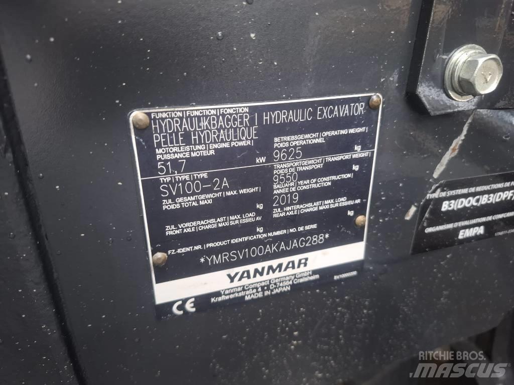 Yanmar SV 100-2A 中型挖土機/掘鑿機/挖掘機 7t-12t