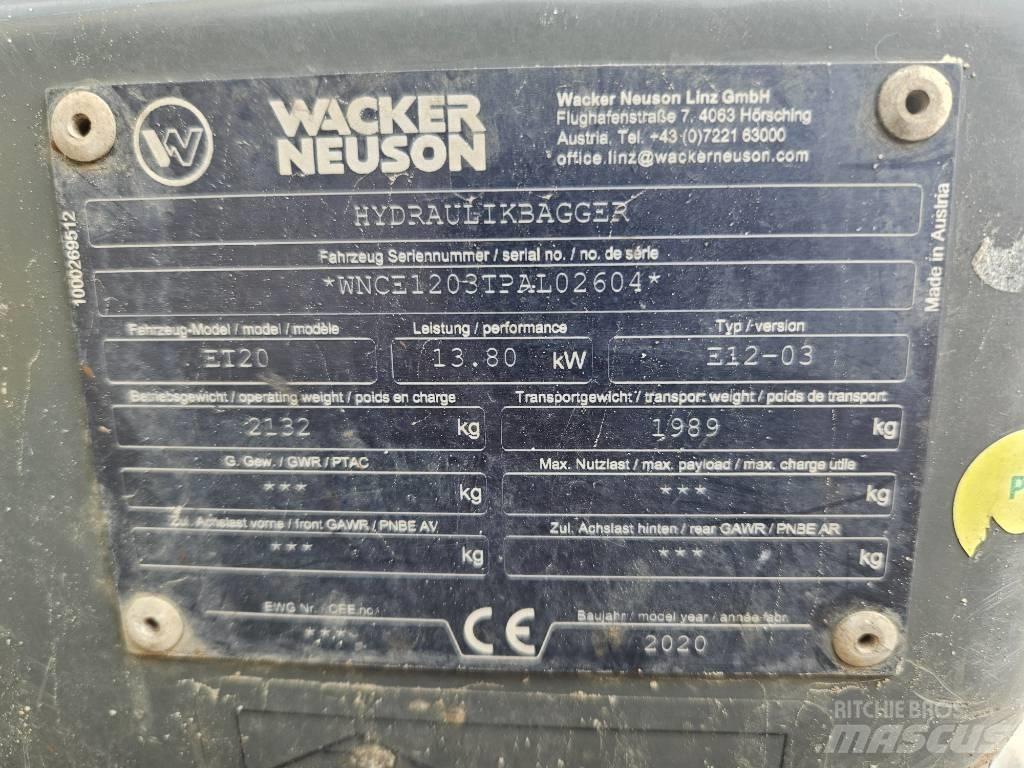 Wacker Neuson ET 20 小型挖土機/掘鑿機<7t(小型挖掘機)