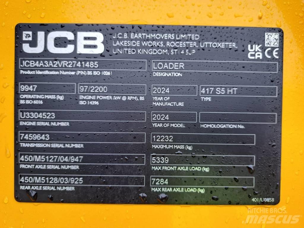 JCB 417 HT 輪胎式裝載機