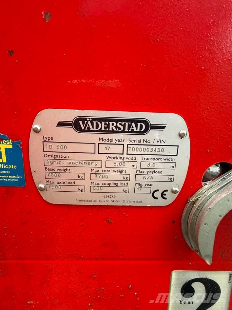 Väderstad TD500 中耕管理機