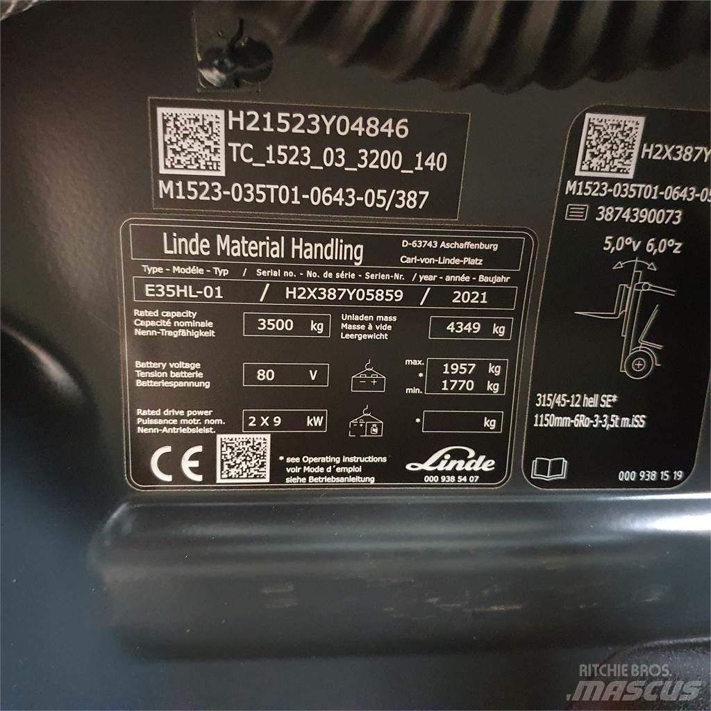 Linde E35HL 電動堆高機