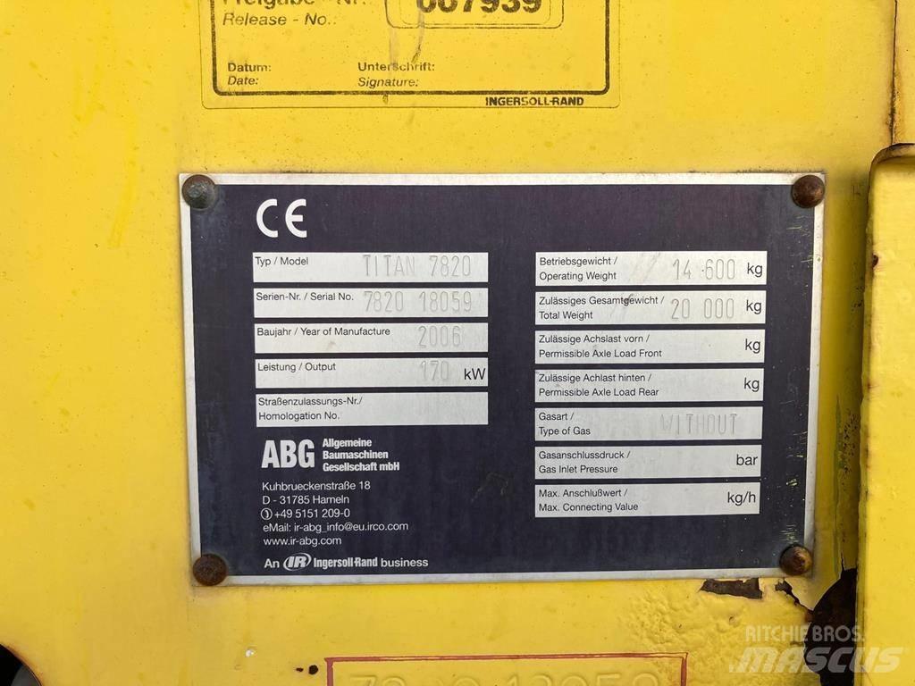 ABG Titan 7820 瀝青攤舖機/鋪路機