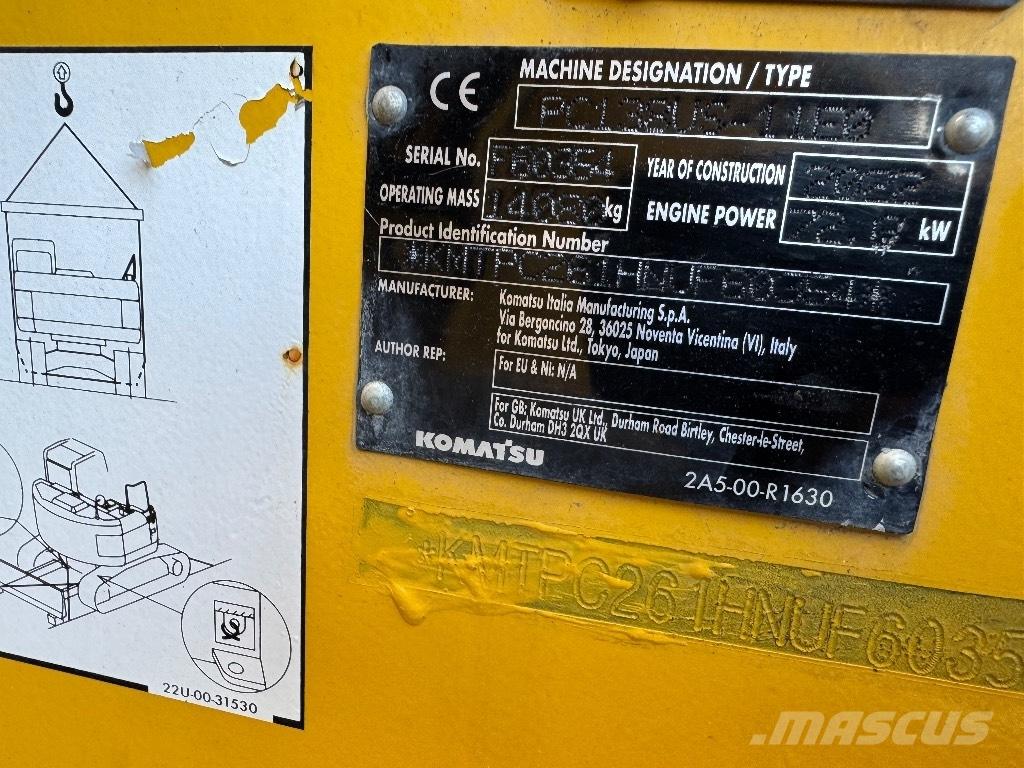 Komatsu PC 138 US-11 履帶式 挖土機/掘鑿機/挖掘機