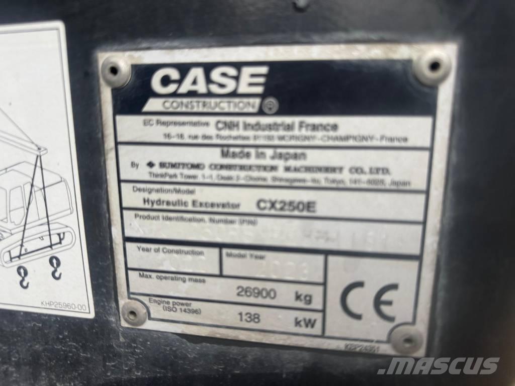 CASE CX 250 E 履帶式 挖土機/掘鑿機/挖掘機